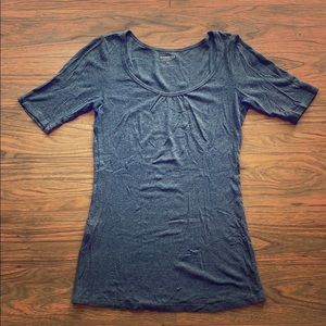 Ribbed Knit Slimming Basic Scoop Neck Top